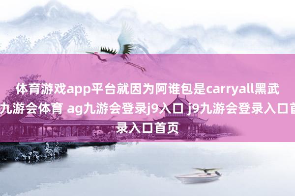 体育游戏app平台就因为阿谁包是carryall黑武士-九游会体育 ag九游会登录j9入口 j9九游会登录入口首页