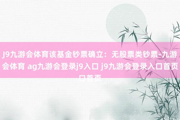 J9九游会体育该基金钞票确立：无股票类钞票-九游会体育 ag九游会登录j9入口 j9九游会登录入口首页