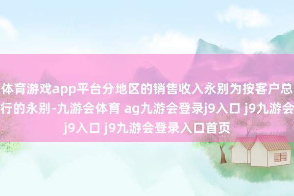 体育游戏app平台分地区的销售收入永别为按客户总部场所地区进行的永别-九游会体育 ag九游会登录j9入口 j9九游会登录入口首页