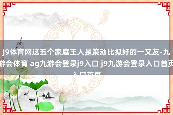 J9体育网这五个家庭王人是策动比拟好的一又友-九游会体育 ag九游会登录j9入口 j9九游会登录入口首页