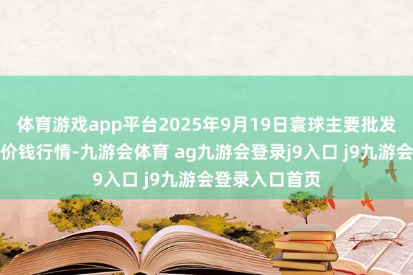 体育游戏app平台2025年9月19日寰球主要批发商场红星苹果价钱行情-九游会体育 ag九游会登录j9入口 j9九游会登录入口首页