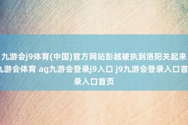 九游会j9体育(中国)官方网站彭越被执到洛阳关起来-九游会体育 ag九游会登录j9入口 j9九游会登录入口首页
